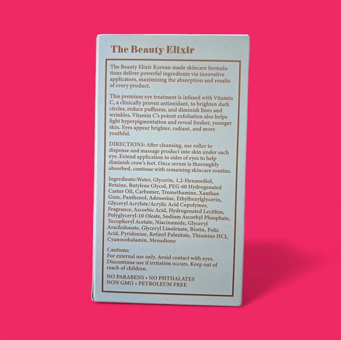 The Beauty Elixir - Under Eye Roller Serum VITAMIN C BRIGHTENING - 1.69 fl oz