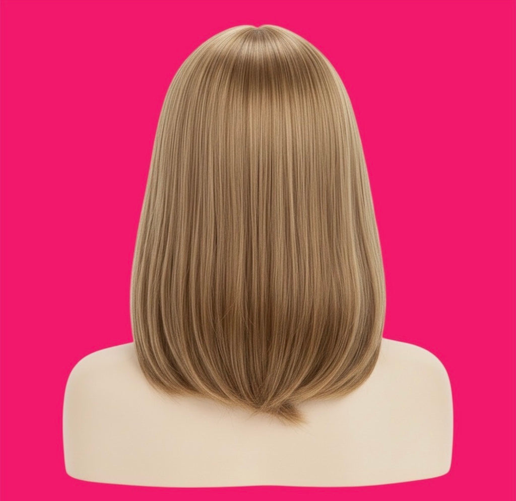 Shake-N-Go Snatched Ombré Honey Blonde Bob Wig HUMAN HAIR BLEND - PRIYA 16 inches