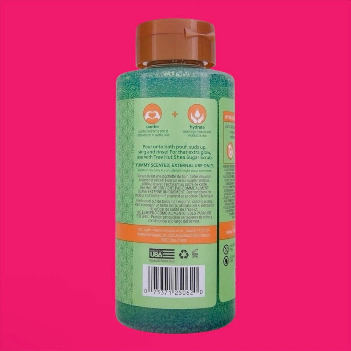 Tree Hut Body Wash, Palm Grove, 18 Fl Oz Hydrating & Moisturizing Shower Gel