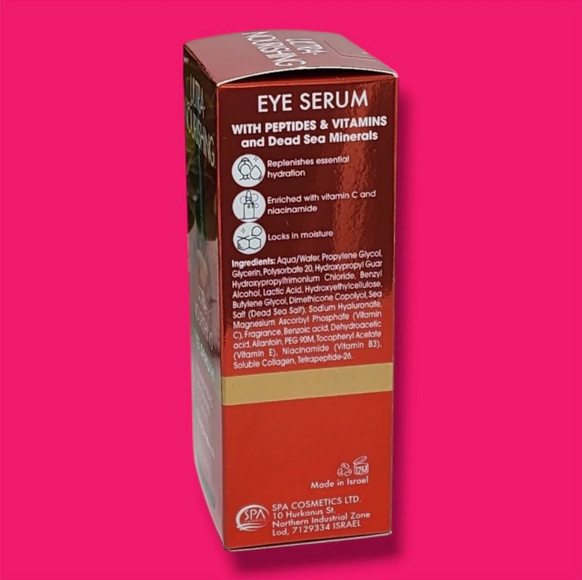 Ultra Nourishing Eye Serum Peptides, Vitamins w/ Dead Sea Minerals 1.69 fl oz