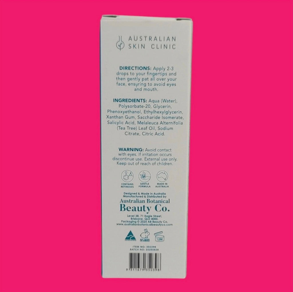 Australian Skin Rapid Action Acne Face Serum w/ Salicylic Acid & Tea Tree 1.69oz