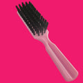 8 Inch Pink Long Plastic Hair Styling Brush,Nylon Bristle
