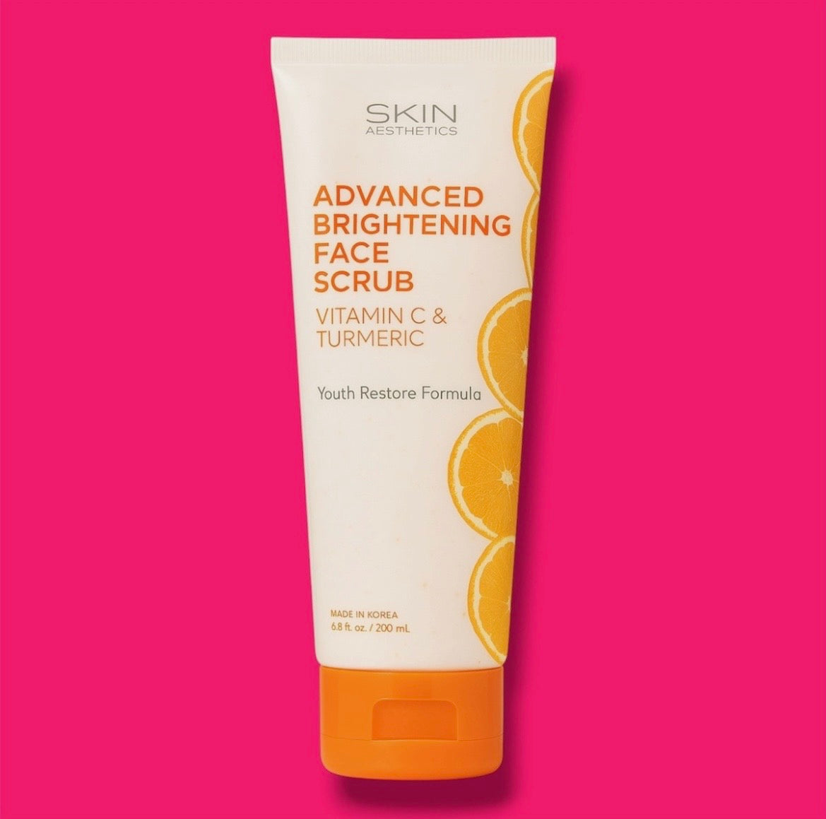 Skin Aesthetics Advanced Brightening Face Scrub Vitamin C Turmeric 6.76 fl oz