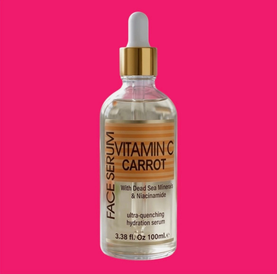 Vitamin C & Carrot Face Serum with Dead Sea Minerals & Niacinamide 3.8 fl oz