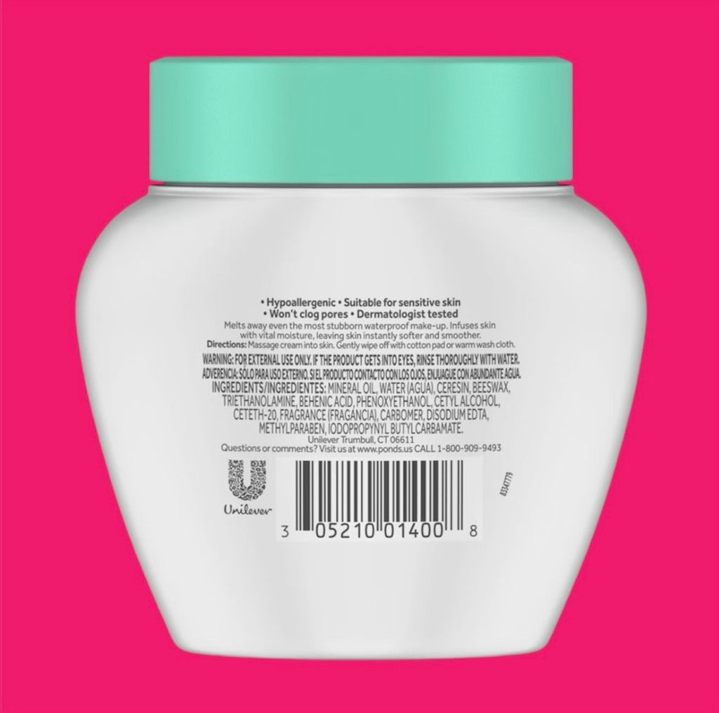 POND’S Fagrance-Free Cold Cream Cleanser & Make-Up Remover 6.1 oz