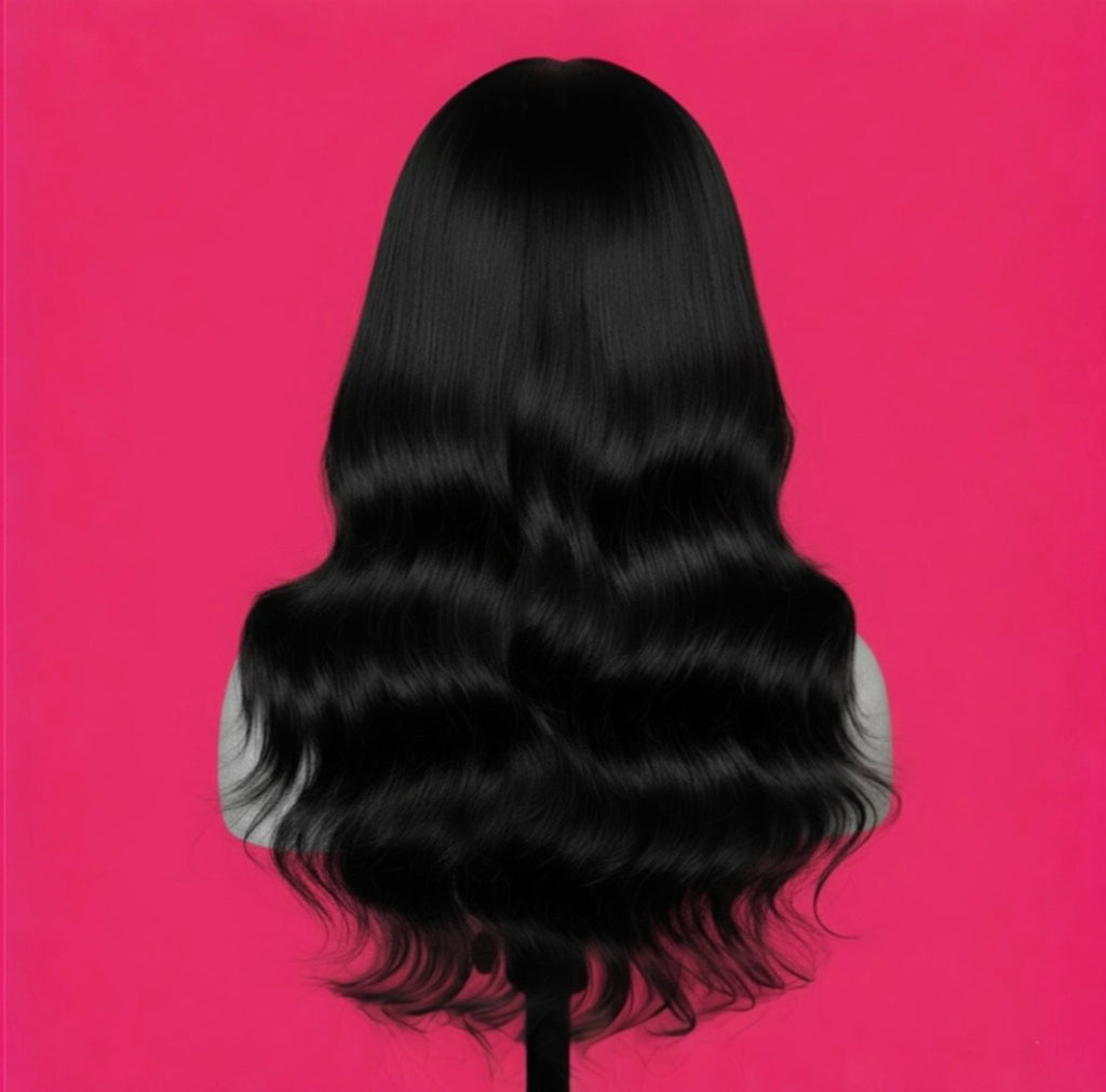 20 Inch Front Wig Lace Women's Wavy Long Fluffy Natural Look Hair “FASHION WIG”