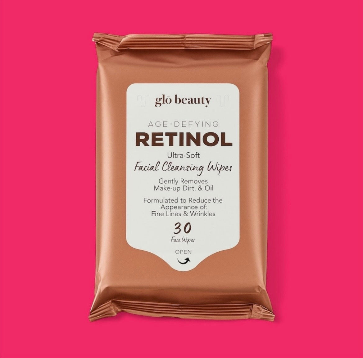 glo beauty - Age Defying Retinol ULTRA Soft Facial Cleansing Wipes 30 ct.