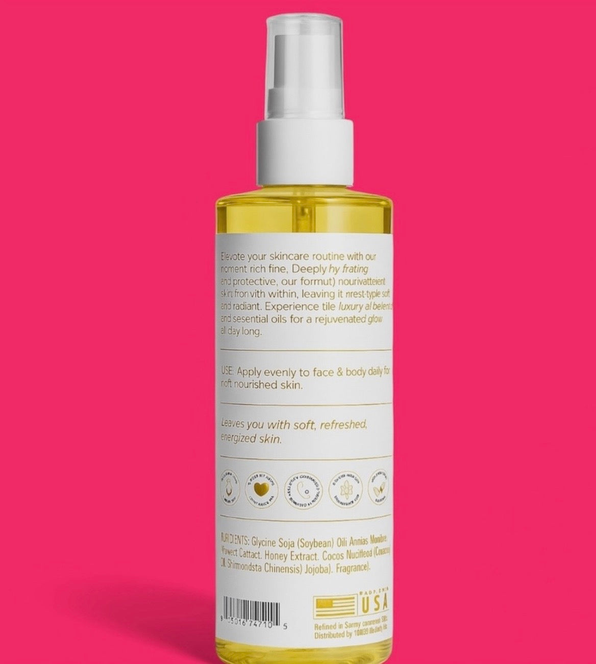 Arnica & Honey 5-in-1 Soothing Body Oil - Good for All Skin Types - 8 fl oz
