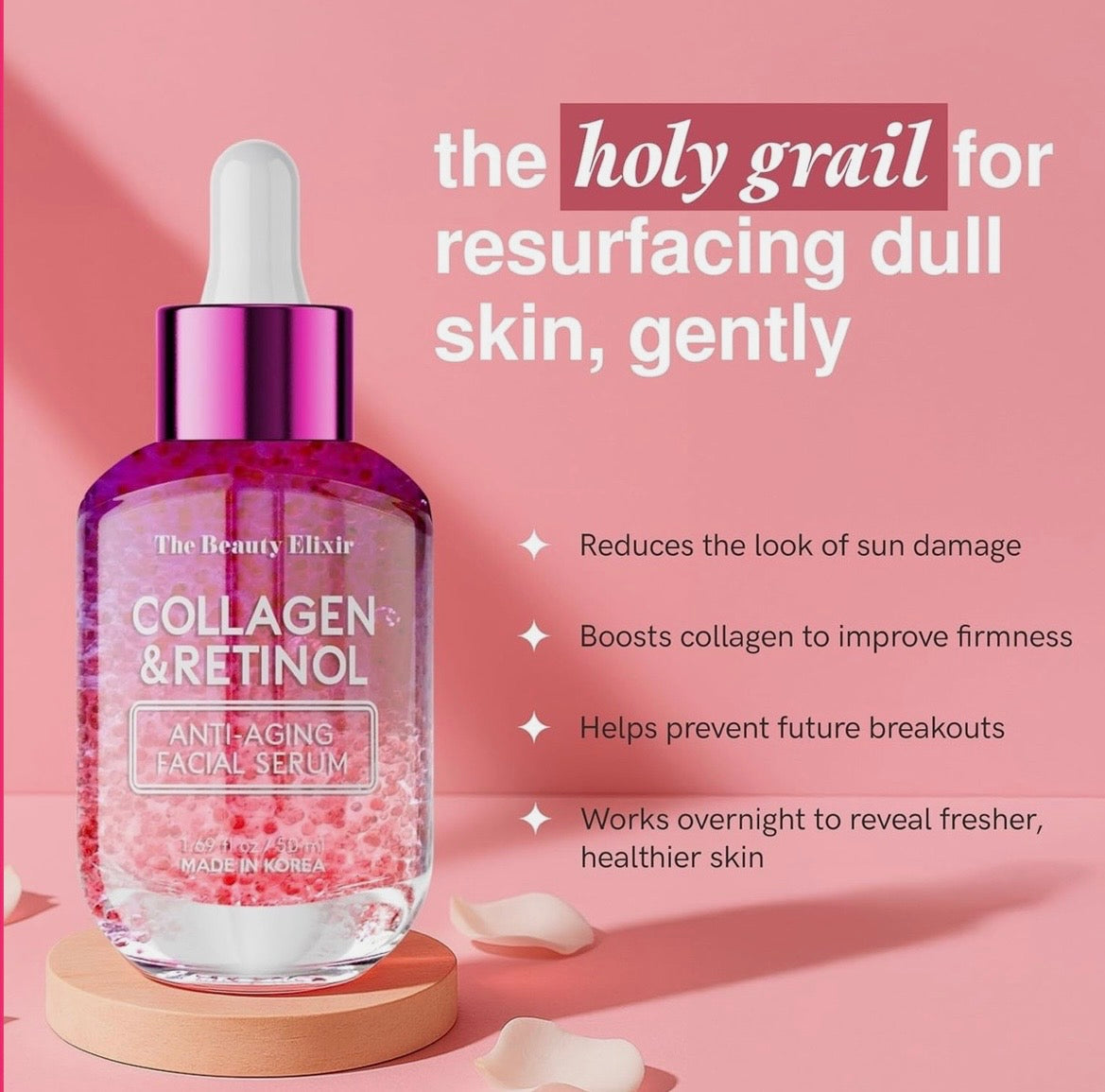 TheBeautyElixir Collagen & Retinol (ANTI-AGING FACIAL SERUM) 1.69 fl oz