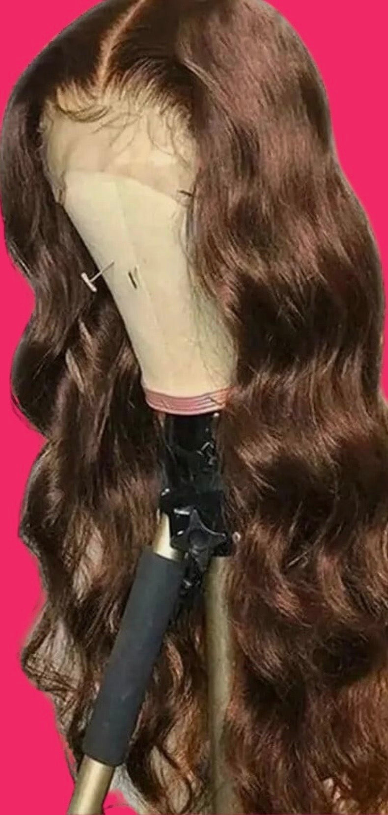 Long Luxurious Auburn HD Lace Front, Elegant, Body Wave Wig (28 inch)