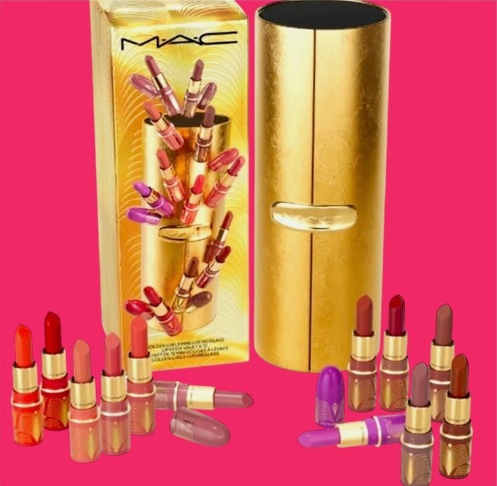 MAC Golden Girls 12 Mini Lustreglass Lipstick Set (Limited Edition) SALE!