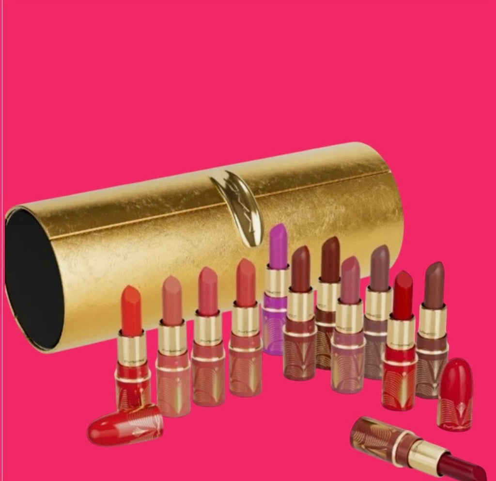 MAC Golden Girls 12 Mini Lustreglass Lipstick Set (Limited Edition) SALE!
