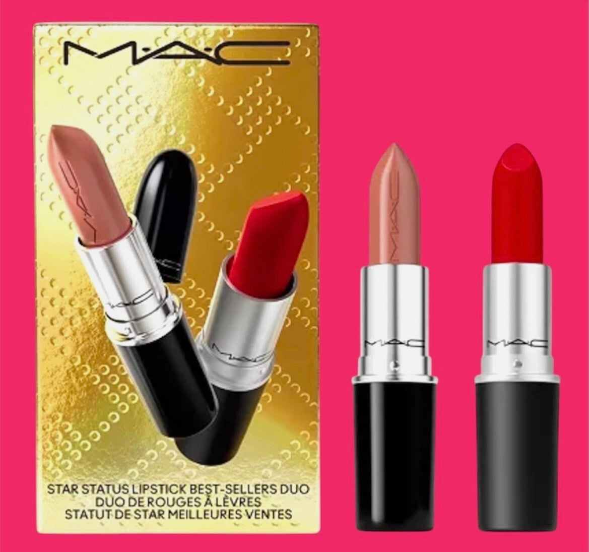 MAC 2-Pc Star Status Lustreglass and Retro Matte Lipstick