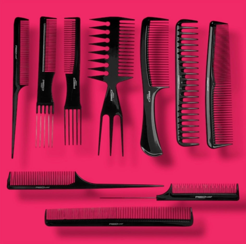 KISS Professional 10-pc Comb Set-Detangle & Style Assortment