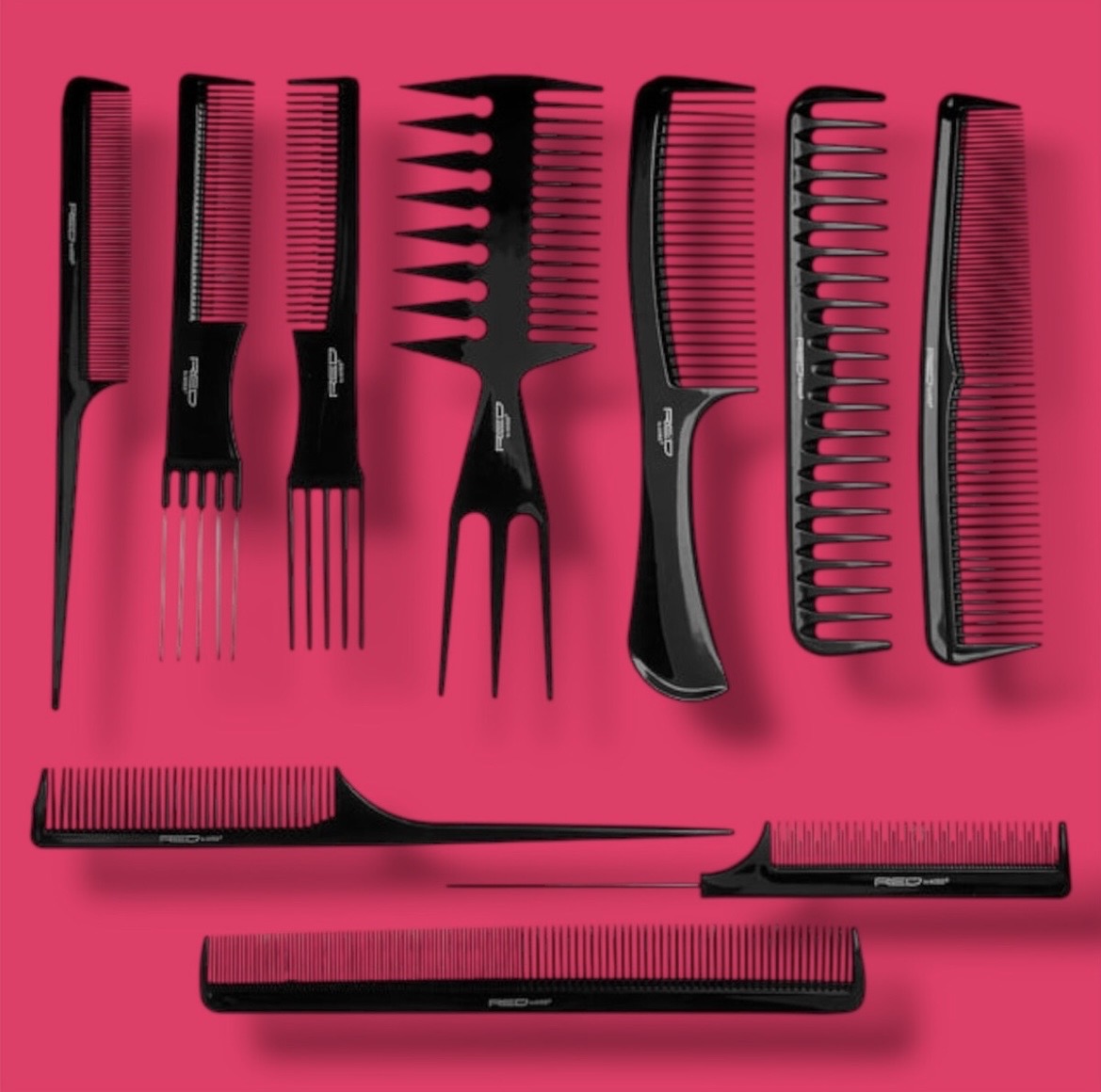 KISS Professional 10-pc Comb Set-Detangle & Style Assortment