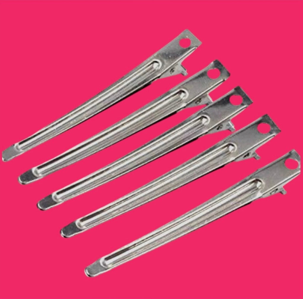 (12pcs) Diane Metal Hair Clips Duckbill Clips Alligator Styling Clips