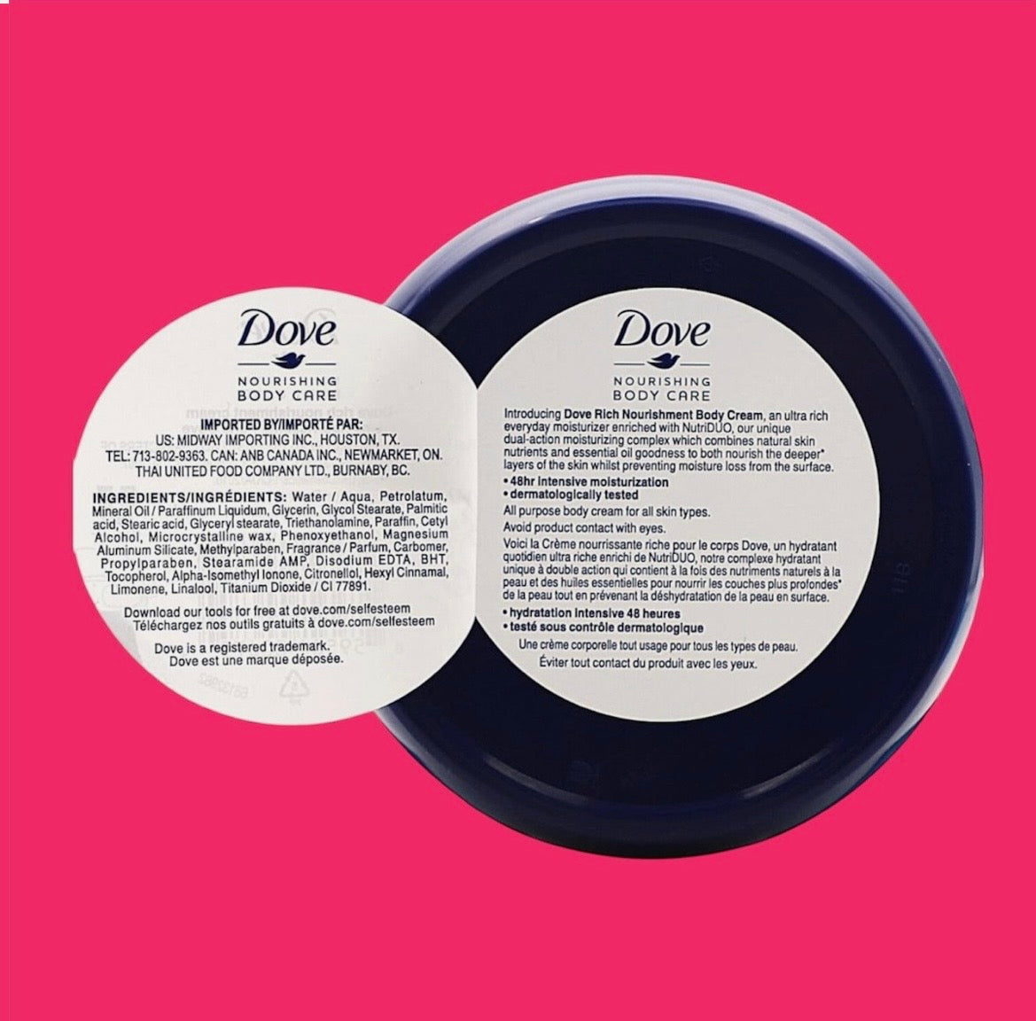 Dove Body Love Rich Nourishment Moisturizing Cream 2.53oz