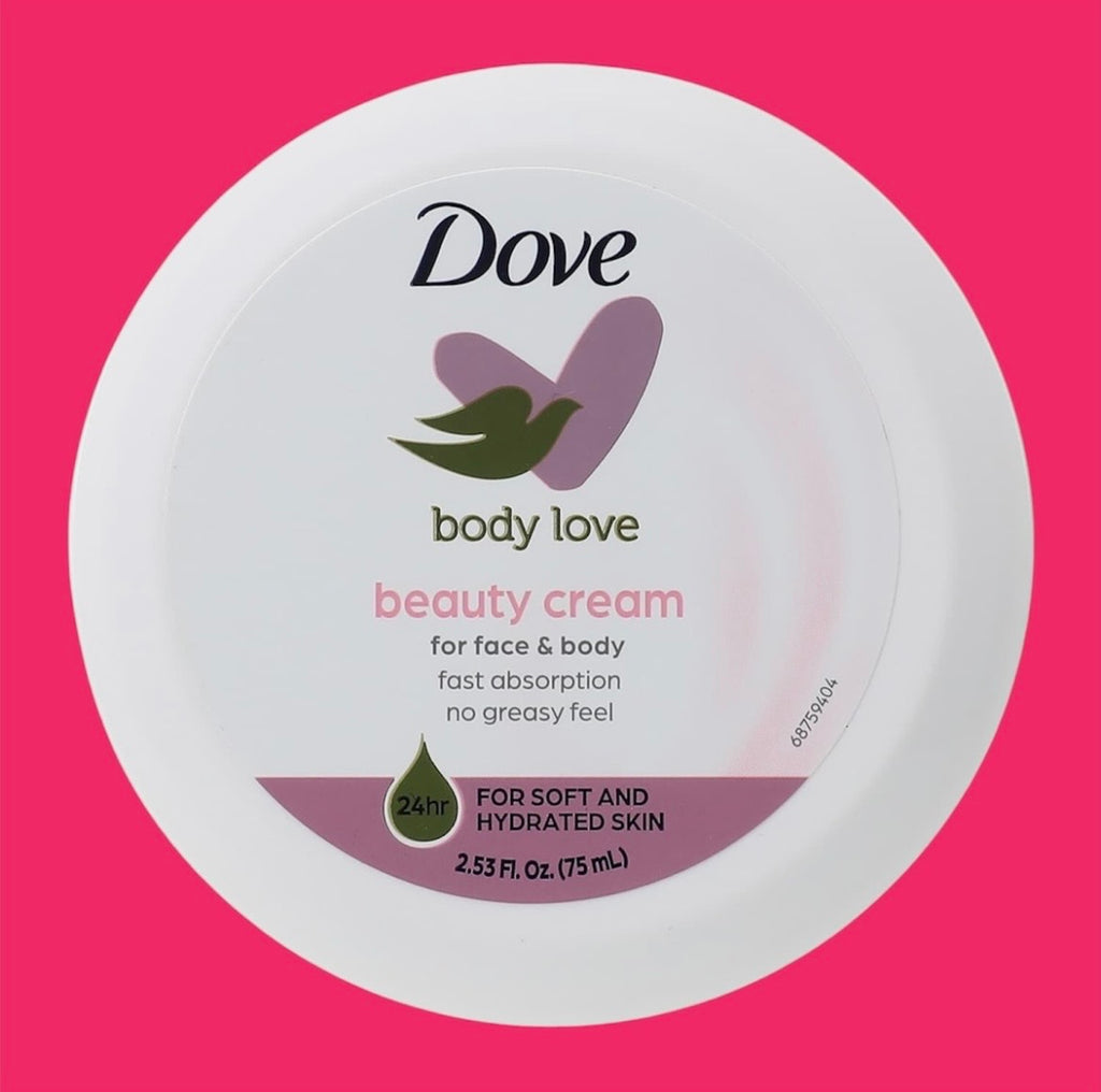 Dove Body Love Beauty Moisturizing Cream 2.53oz for Complete Daily Skin Care