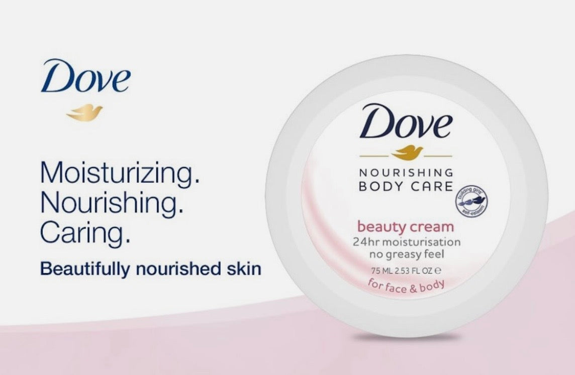 Dove Body Love Beauty Moisturizing Cream 2.53oz for Complete Daily Skin Care