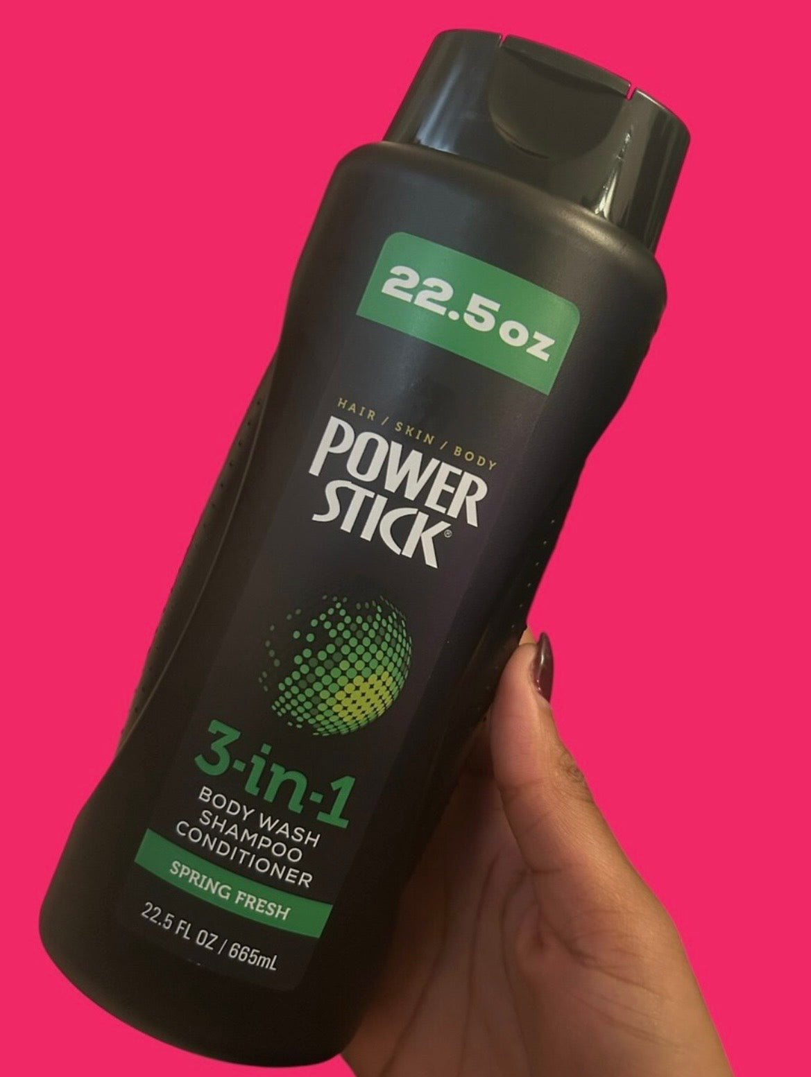 3 in 1 Men’s Shampoo, Conditioner and Body Wash Spring Fresh 22.5oz
