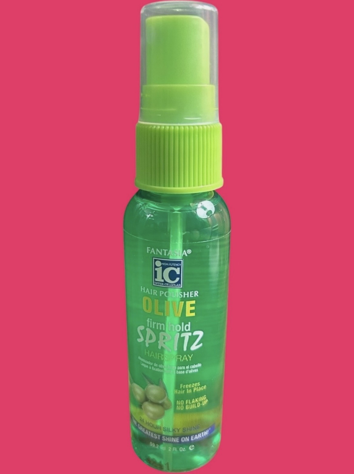 Fantasia IC Olive Hair Polisher Firm Hold Spritz Hair Spray 2oz