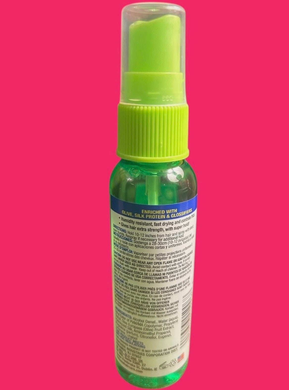 Fantasia IC Olive Hair Polisher Firm Hold Spritz Hair Spray 2oz