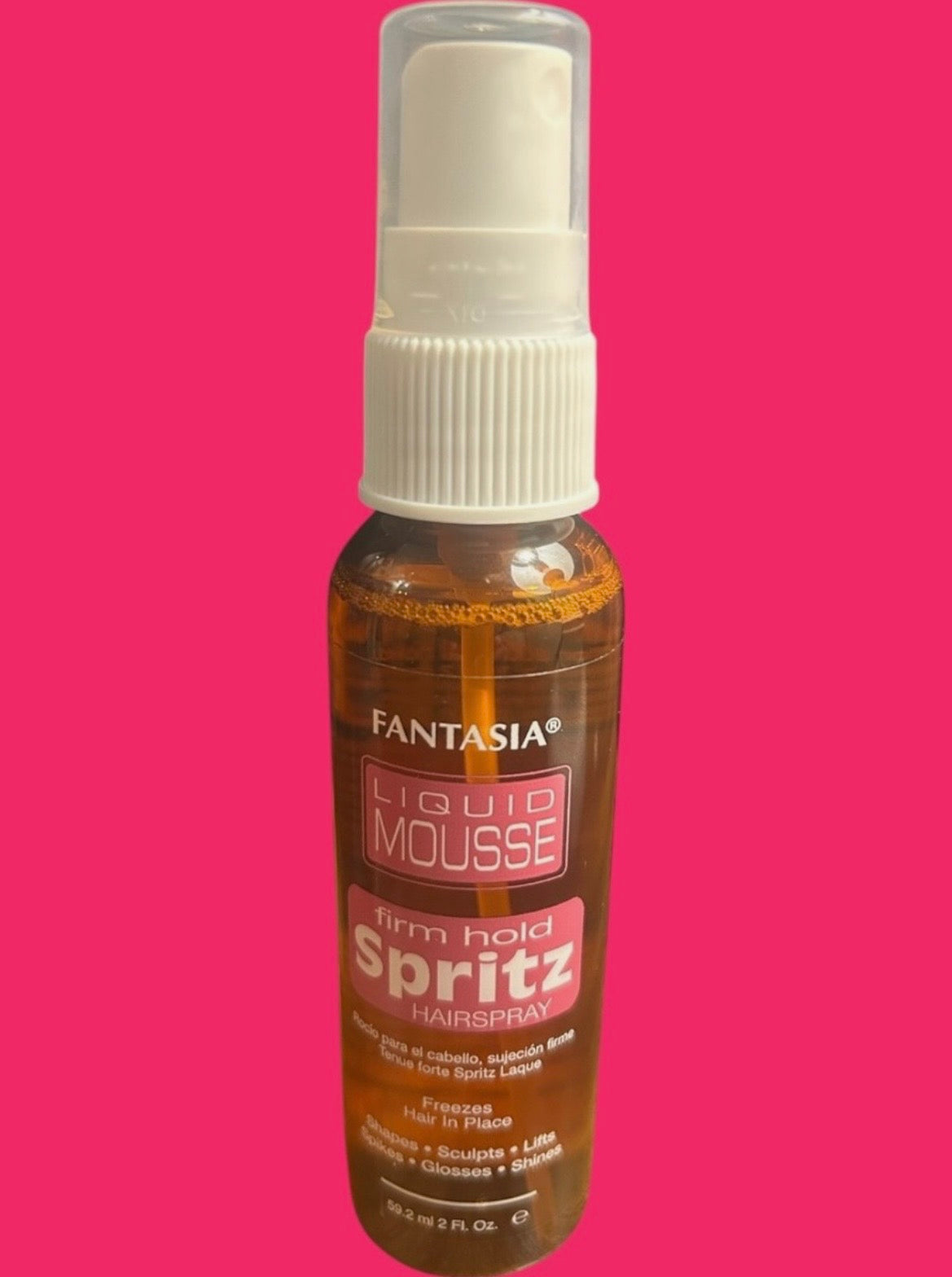 Fantasia Liquid Mousse Super Hold Spritz Hairspray Holding Power 2oz